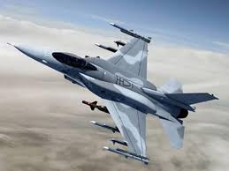 An F-16 fighter jet